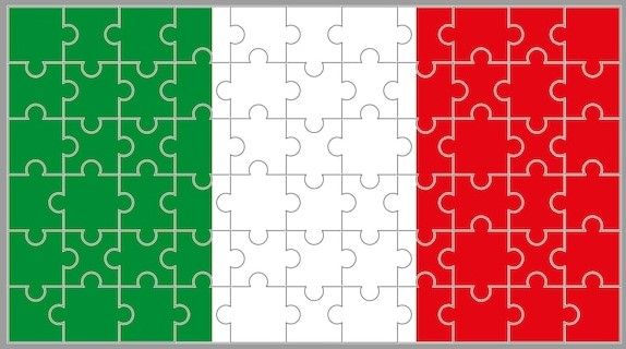 drapeau italie puzzle fond gris 315346 923